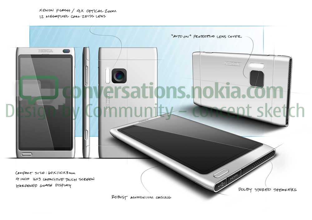 Nokia muestra 5 conceptos de teléfono